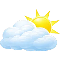 few clouds