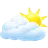 few clouds